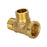 Tee Pipe Fitting Brass Home for Sprinkler Pipe Plumbing Water Pipe Connector Style B