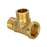 Tee Pipe Fitting Brass Home for Sprinkler Pipe Plumbing Water Pipe Connector Style B