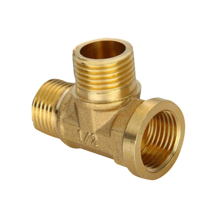 Tee Pipe Fitting Brass Home for Sprinkler Pipe Plumbing Water Pipe Connector Style B