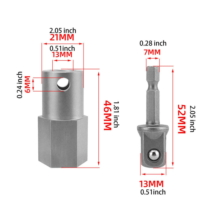 Top Wind Trailer Jack Crank Handle Cordless Drill Adapter Sturdy Replacement