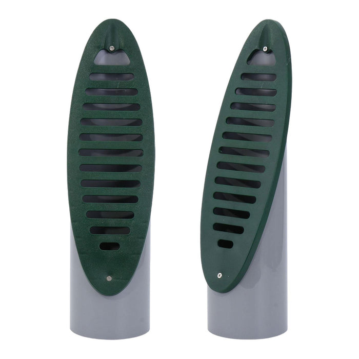 2x Angled Drainage Grate Yard Drains Outdoor Farm Backyard 4 inch Connection