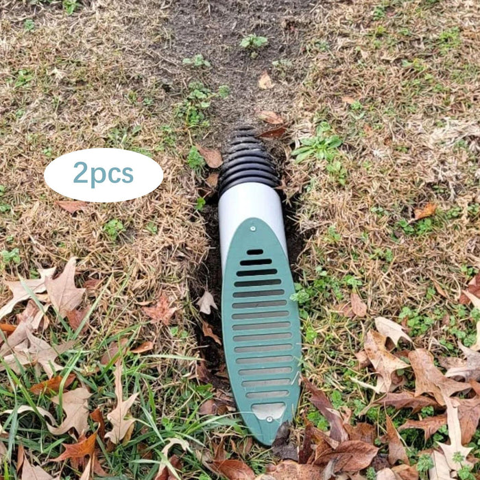 2x Angled Drainage Grate Yard Drains Outdoor Farm Backyard 4 inch Connection