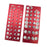 2 Pieces Thread Checker Plumbers Car Portable Sizing Tool Thread Gauge Red