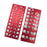 2 Pieces Thread Checker Plumbers Car Portable Sizing Tool Thread Gauge Red