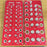 2 Pieces Thread Checker Plumbers Car Portable Sizing Tool Thread Gauge Red