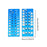 2 Pieces Thread Checker Plumbers Car Portable Sizing Tool Thread Gauge Blue