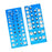 2 Pieces Thread Checker Plumbers Car Portable Sizing Tool Thread Gauge Blue