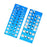 2 Pieces Thread Checker Plumbers Car Portable Sizing Tool Thread Gauge Blue