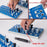 2 Pieces Thread Checker Plumbers Car Portable Sizing Tool Thread Gauge Blue