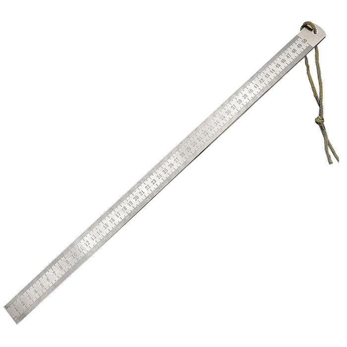 Stainless Steel Ruler Solid 50cm Scale Markings for Learning Mechanical Work