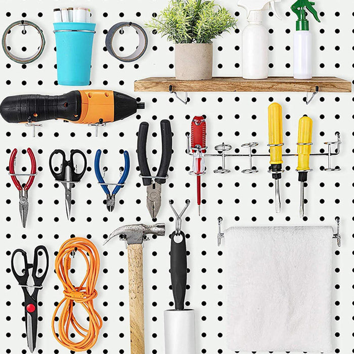 Pegboard Shelf Sturdy Wall Mount Storage Rack for Workbench Nursery Workshop 17cmx7.5cm