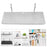 Pegboard Shelf Sturdy Wall Mount Storage Rack for Workbench Nursery Workshop 17cmx7.5cm