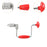 Swing Bit Brace Wood Plastic Acrylic Punching Professional Manual Hand Drill Red