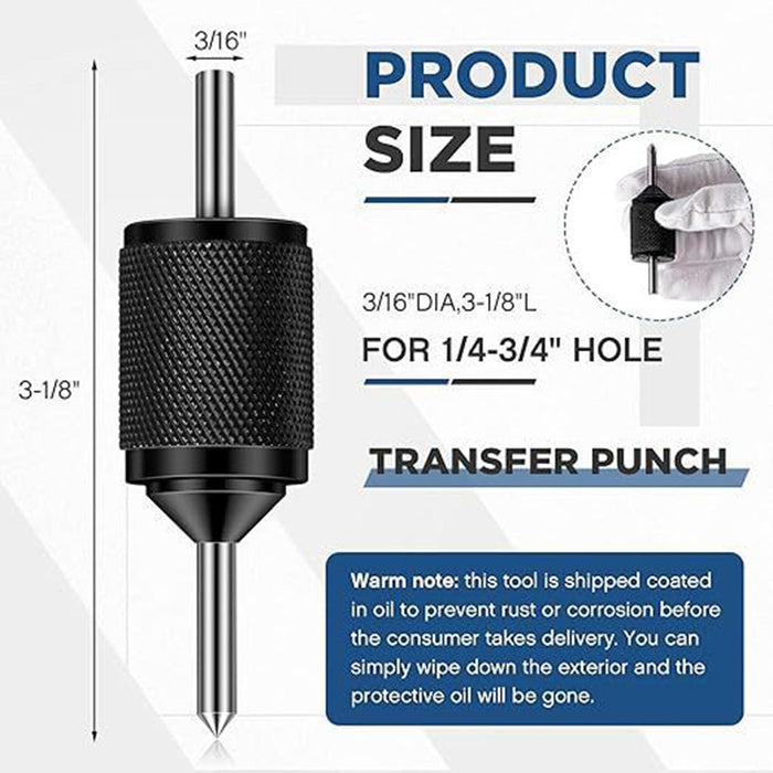 Universal Transfer Center Aligner Punch Alignment Tool Garage 3/16" Diameter Length 8cm