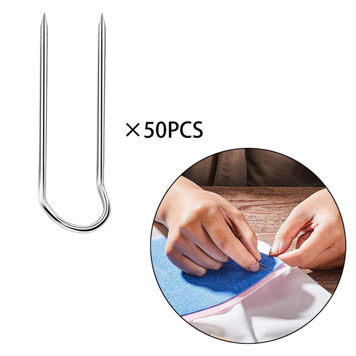 Sewing Pins for Fabric Straight Pins for Jewelry Making Patchwork Home Decor Argent 50pcs