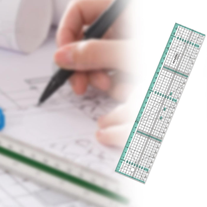 Tailoring Ruler Tansparent Metric Ruler for Cloth Leather Paper