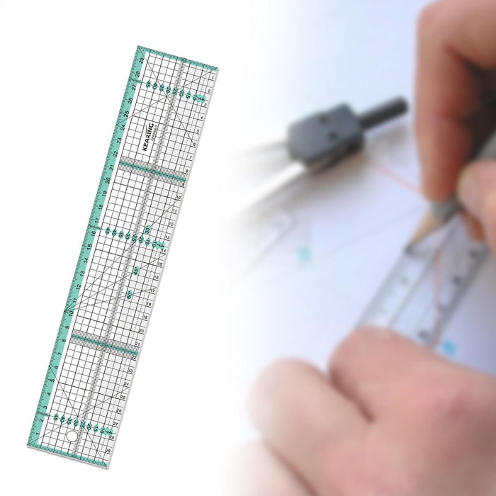 Tailoring Ruler Tansparent Metric Ruler for Cloth Leather Paper