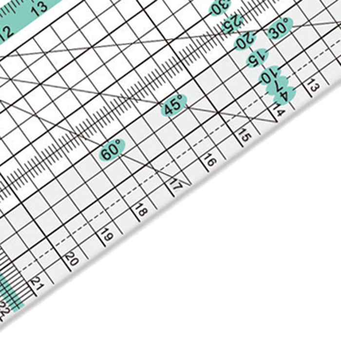 Tailoring Ruler Tansparent Metric Ruler for Cloth Leather Paper