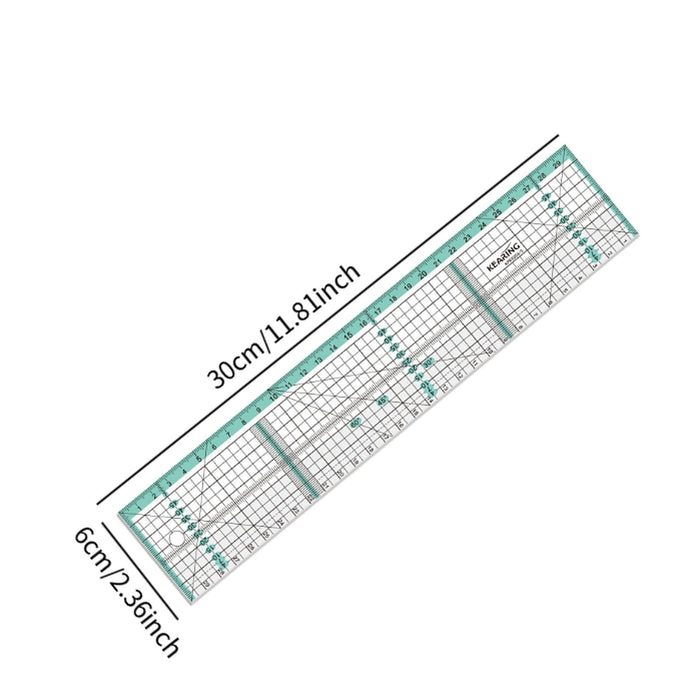 Tailoring Ruler Tansparent Metric Ruler for Cloth Leather Paper