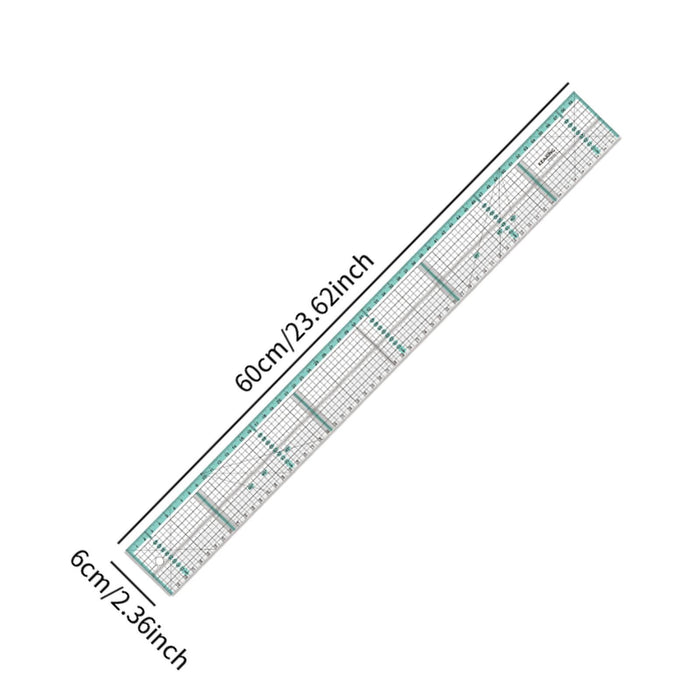 Tailoring Ruler Tansparent Metric Ruler for Cloth Leather Paper