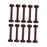 10x Wooden Empty Spools Wooden Spool for Arts Wire Weaving Embroidery Thread Brown