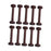 10x Wooden Empty Spools Wooden Spool for Arts Wire Weaving Embroidery Thread Brown