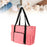 Yarn Tote Organizer Crochet Storage Bag Large Capacity Portable Knitting Bag pink