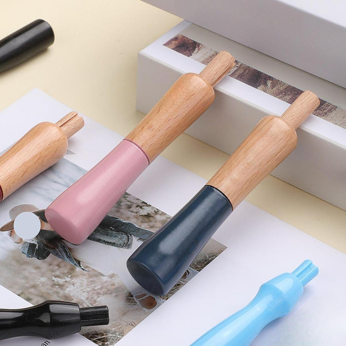 Wood Handle with Felting Needle Wool Needle for DIY Sewing Painting Beginner Pink