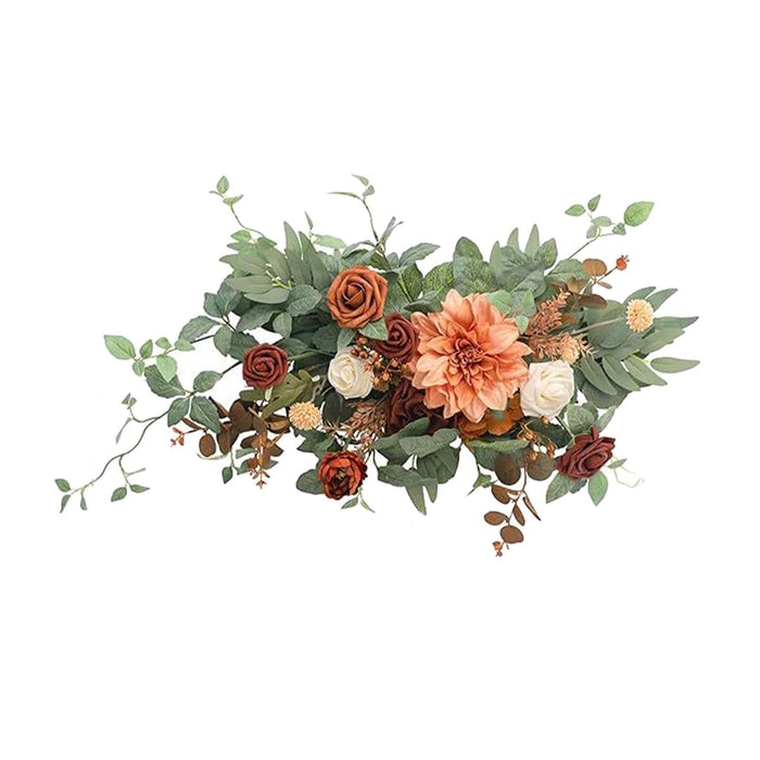 Wedding Arch Flowers Handcraft Front Door Garland for Reception Wall Banquet Style B