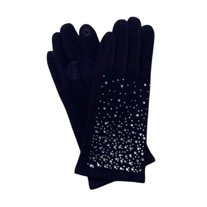 Crofta Winter Gloves Touch Screen Women Cycling Gloves for Motorcycle Riding Sports Dark Blue