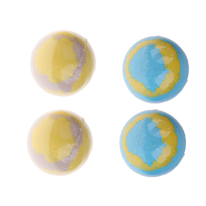 2 Pieces 100g Women Bubble Bath Salt Essential Oil Bomb Balls Blue