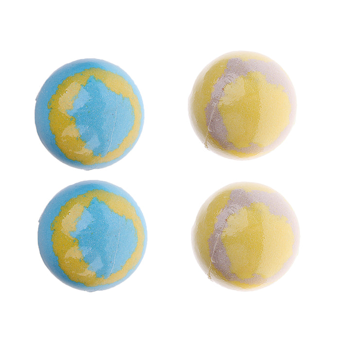 2 Pieces 100g Women Bubble Bath Salt Essential Oil Bomb Balls Blue