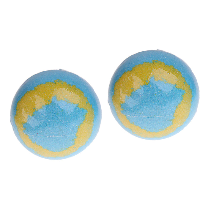 2 Pieces 100g Women Bubble Bath Salt Essential Oil Bomb Balls Blue