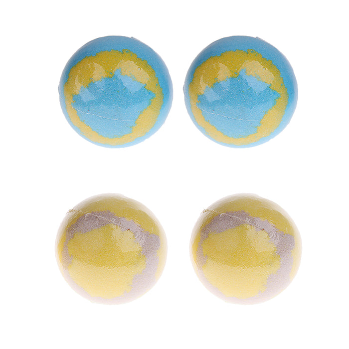 2 Pieces 100g Women Bubble Bath Salt Essential Oil Bomb Balls Blue