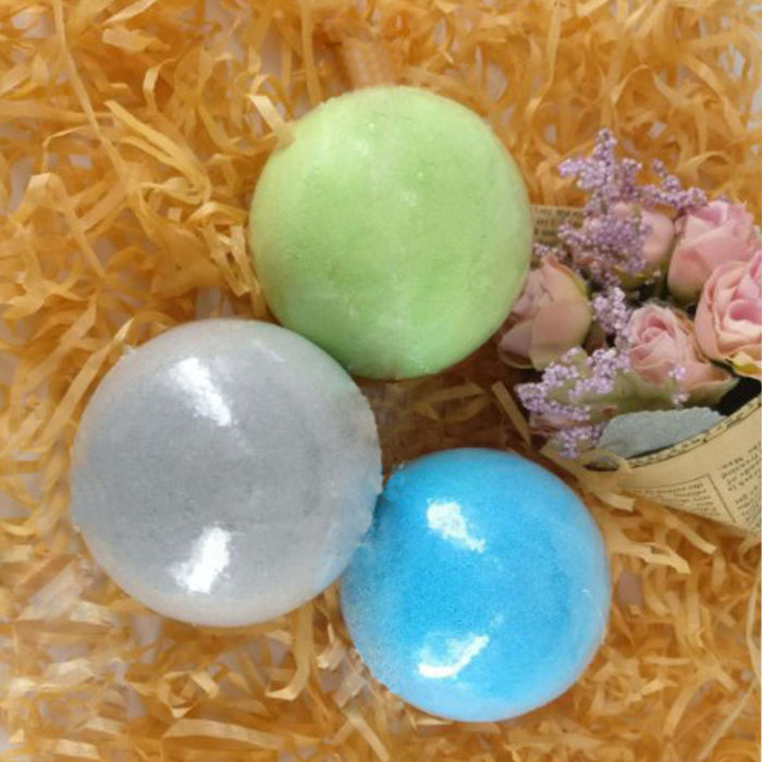 2 Pieces 150g Women Bubble Bath Salt Essential Oil Bomb Balls Gray