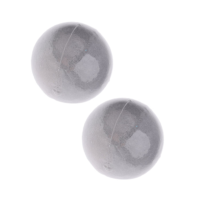 2 Pieces 150g Women Bubble Bath Salt Essential Oil Bomb Balls Gray