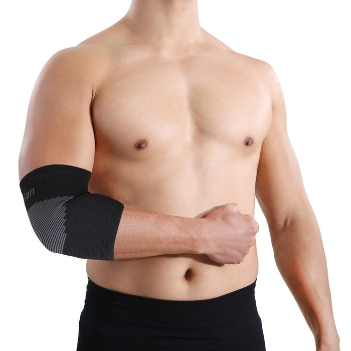 1 Piece Black Elbow Compression Sleeve Support Brace Joint Sore Relief M