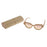 Crofta Women Handmade Bamboo UV 400 Polarized Sunglasses Wood Glasses + Box Pink