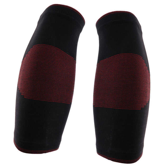 1 Pair Black Sports Knee Sleeves Arthritis Pain Brace Wrap Black Red M