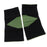 1 Pair Black Sports Knee Sleeves Arthritis Pain Brace Wrap Black Green M