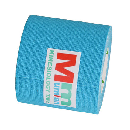 Crofta Waterproof Uncut Muscle Support Sports Kinesiology Tape Strip Roll Blue