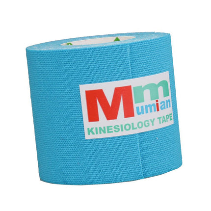 Crofta Waterproof Uncut Muscle Support Sports Kinesiology Tape Strip Roll Blue