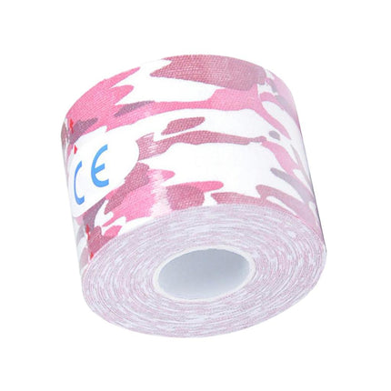 Crofta Waterproof Uncut Muscle Support Sports Kinesiology Tape  Camouflage Pink