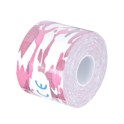 Crofta Waterproof Uncut Muscle Support Sports Kinesiology Tape  Camouflage Pink