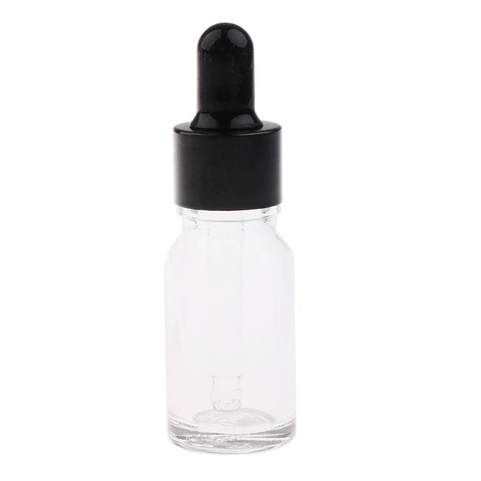 12 Pieces Empty Essential Oil Bottles Liquid Aromatherapy Dropper Clear 10ML