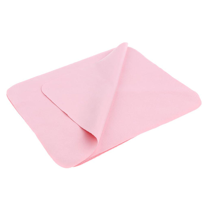 10 Pieces Microfiber Eyeglasses Camera Lens Cell Phones Cleaning Cloth Pink