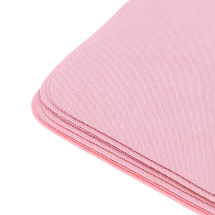 10 Pieces Microfiber Eyeglasses Camera Lens Cell Phones Cleaning Cloth Pink