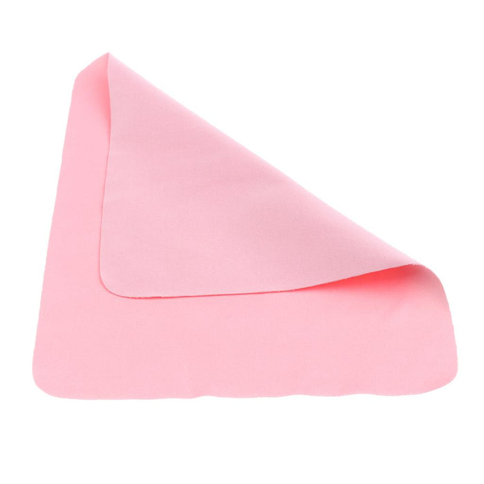 10 Pieces Microfiber Eyeglasses Camera Lens Cell Phones Cleaning Cloth Pink