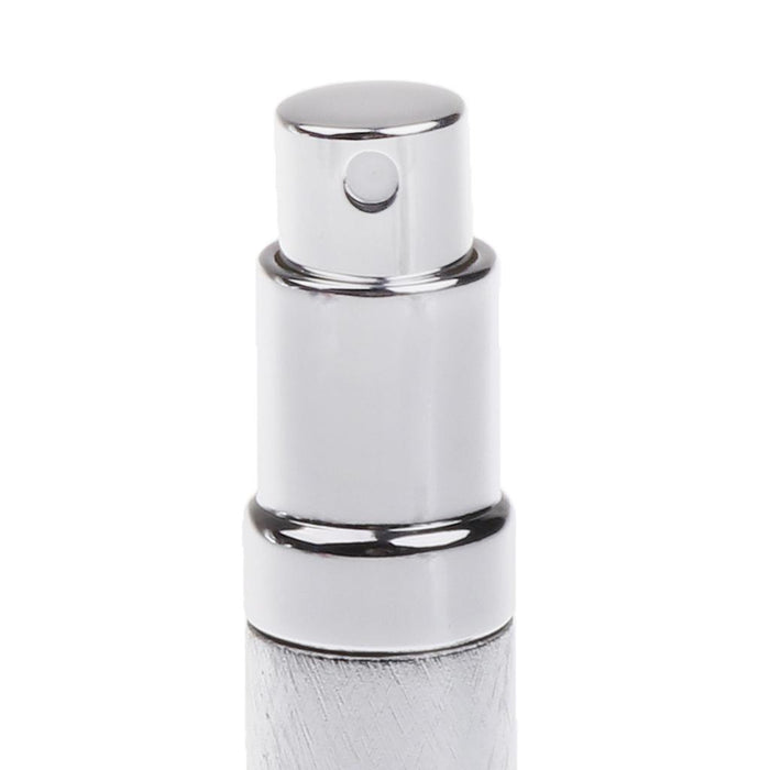 12ml Fine Mist Sprayer Bottle Makeup Atomizer with Viewing Window Silver