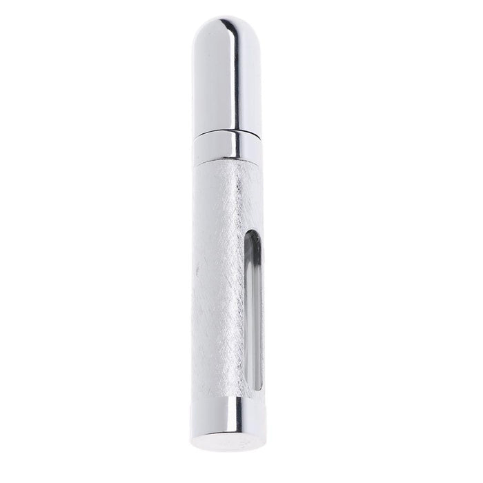 12ml Fine Mist Sprayer Bottle Makeup Atomizer with Viewing Window Silver